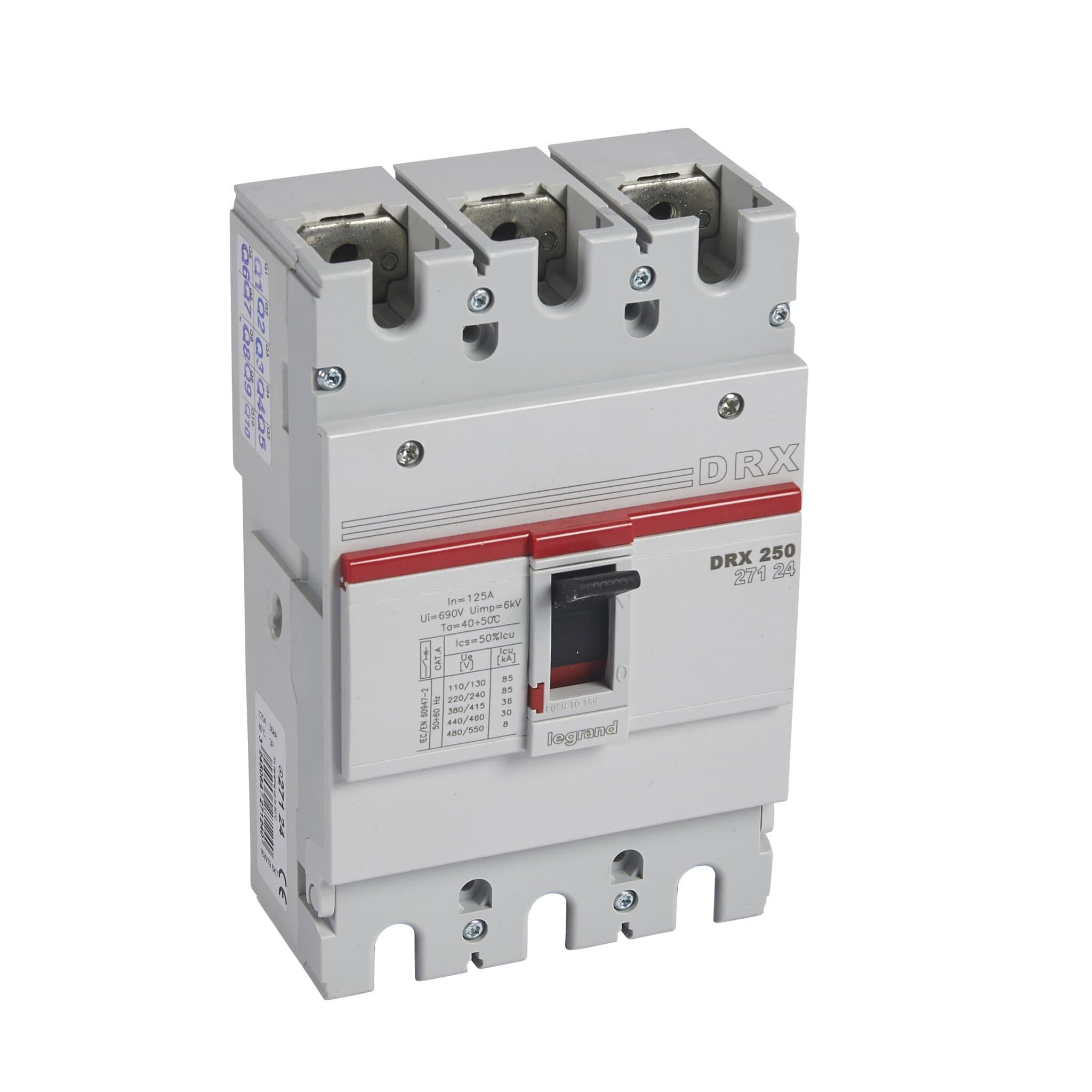 Legrand DRX250 термомагнитный 125A 3П 36KA 027124 — миниатюра 1