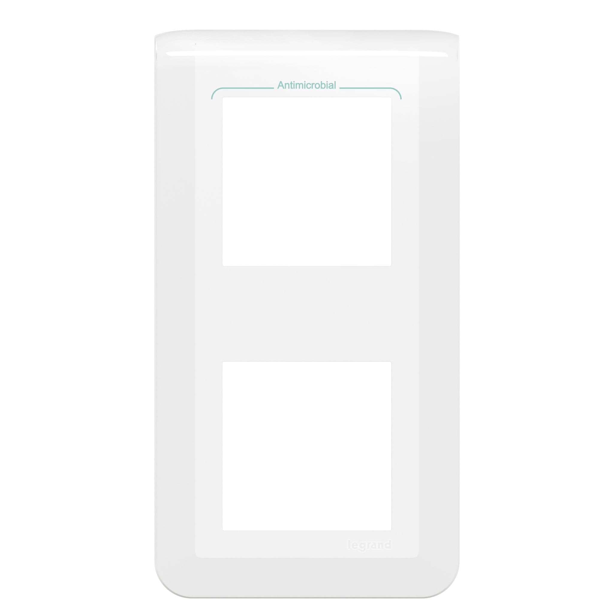 Legrand Mosaiс Рамка - Программа Mosaic - 2x2 модуля - вертикальная - антимикробная 078723L — миниатюра 3