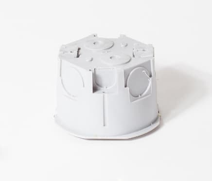 SPL Коробка установочная однопостовая для г/к пластиковыми лапками D- SPL -65 мм H- SPL -45 мм IP30 (SPL - KMS 003) — миниатюра 2