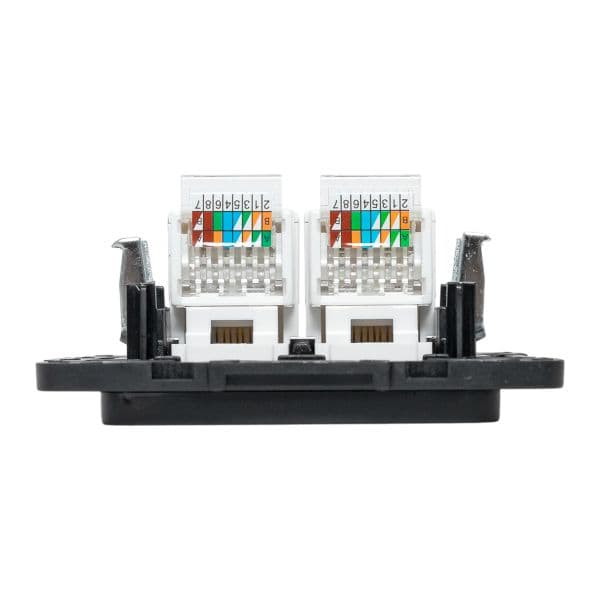 EKF Стокгольм Механизм Розетки RJ-45 2-местной черный — миниатюра 6