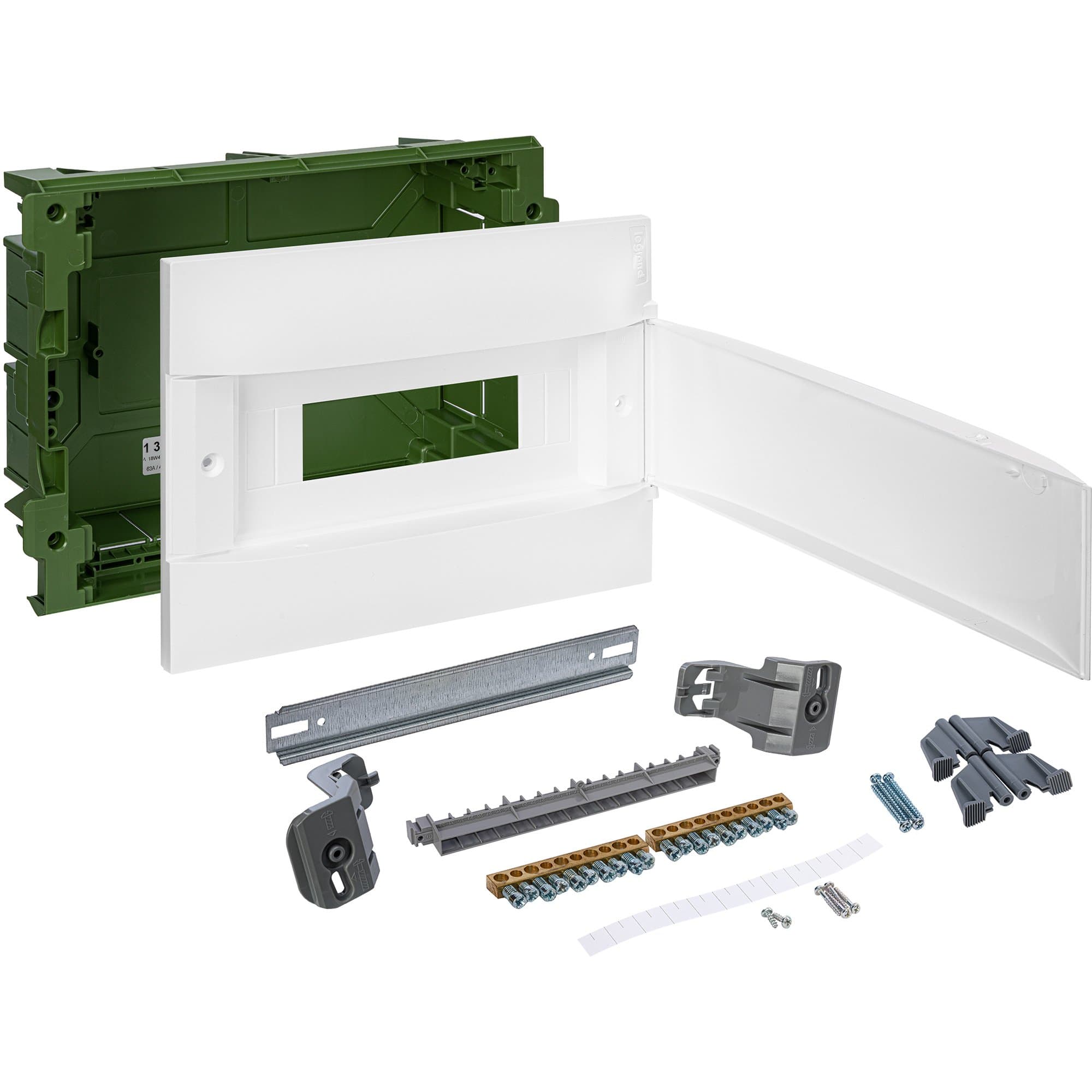 Legrand Practibox S Пластиковый щиток Встраиваемый (в полые стены) 1X12 Белая дверь 135561 — миниатюра 5