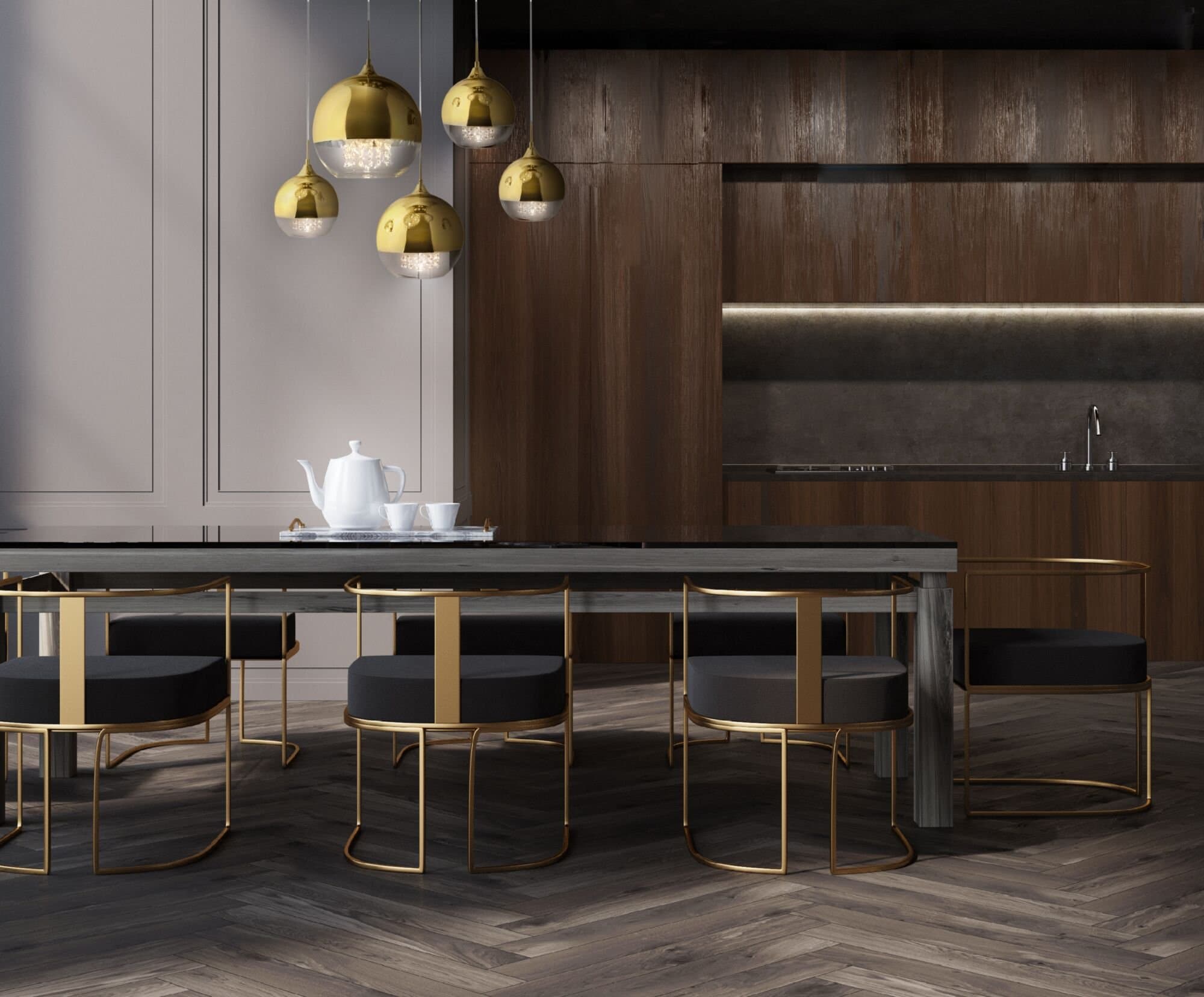 Maytoni Pendant Fermi Золото Подвесной светильник P140-PL-170-5-G — миниатюра 5