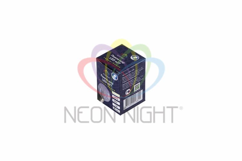 NEON-NIGHT Лампа шар e27 6 LED Ø45мм - ТЕПЛЫЙ БЕЛЫЙ, прозрачная колба, эффект лампы накаливания 405-126 — миниатюра 2