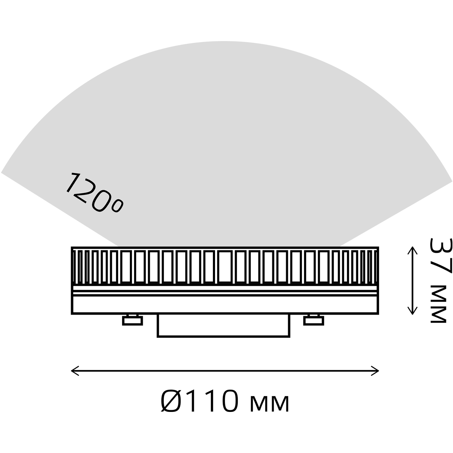 Gauss Лампа Elementary GX70 14W 1300lm 4100K LED 83824 — миниатюра 5