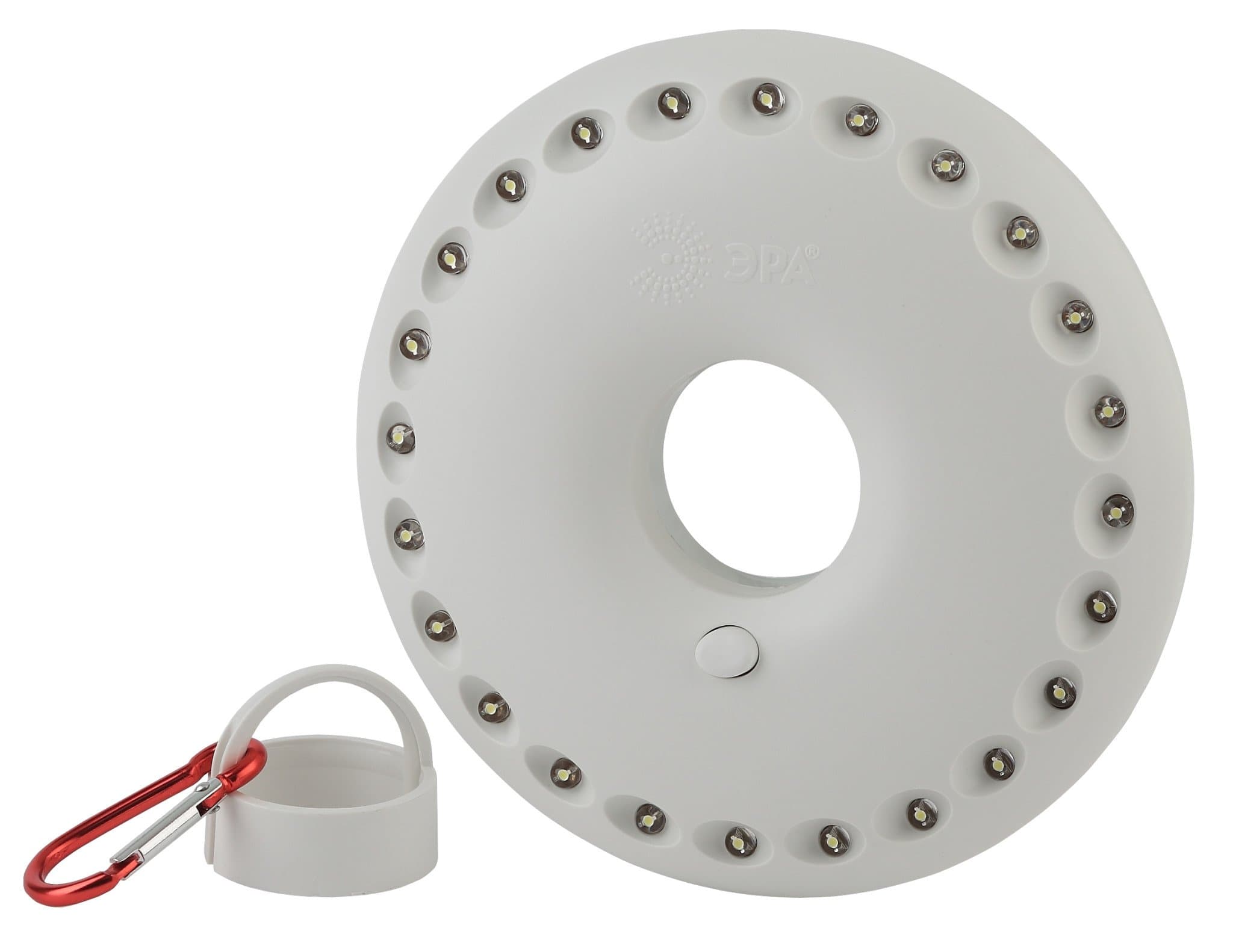 ЭРА K24 Фонарь Кемпинг NEW 24xLED, 3xAA, карабин