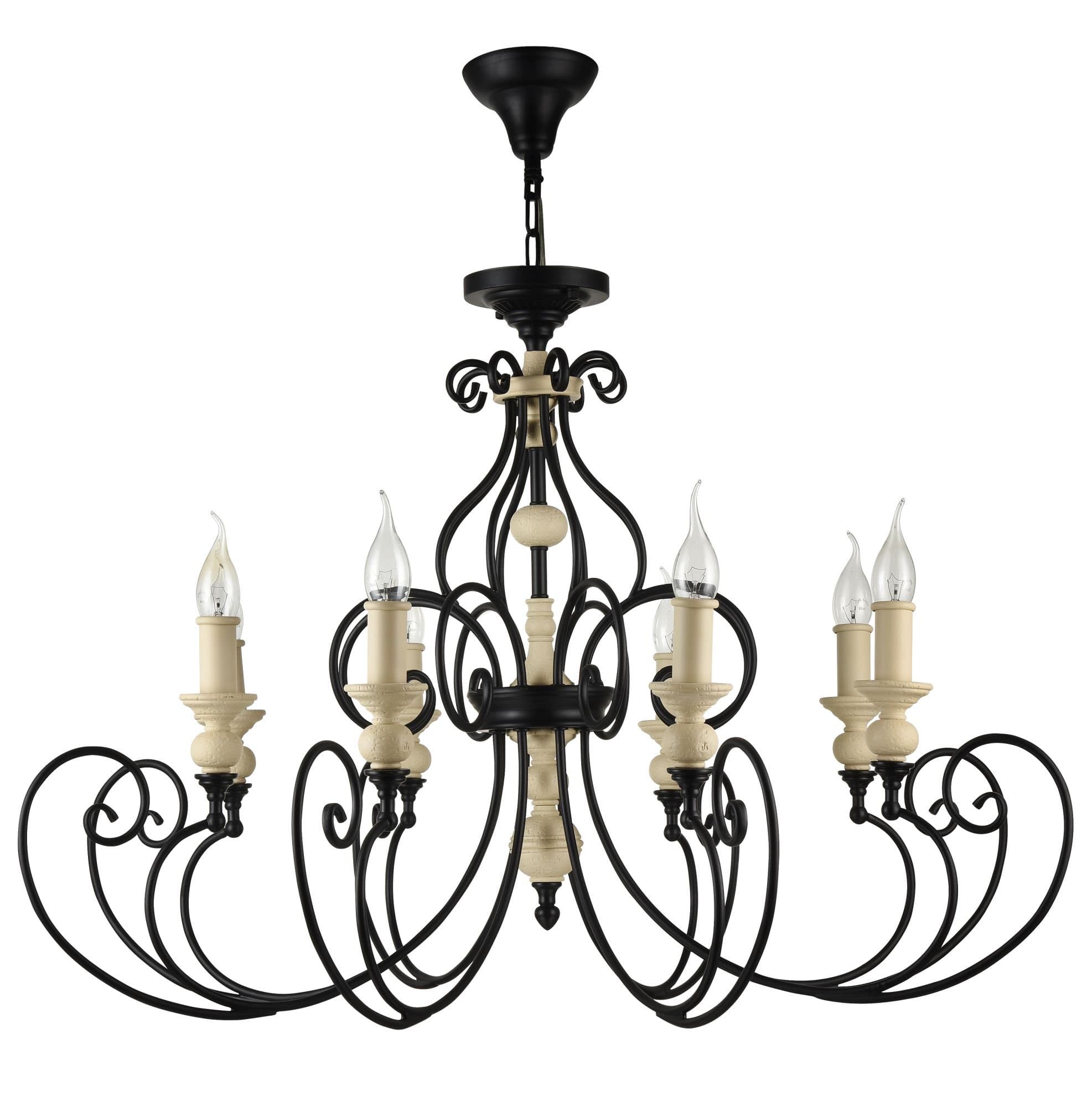 Maytoni House Karina Черный Люстра 8xE14 60W H631-PL-08-B — миниатюра 3