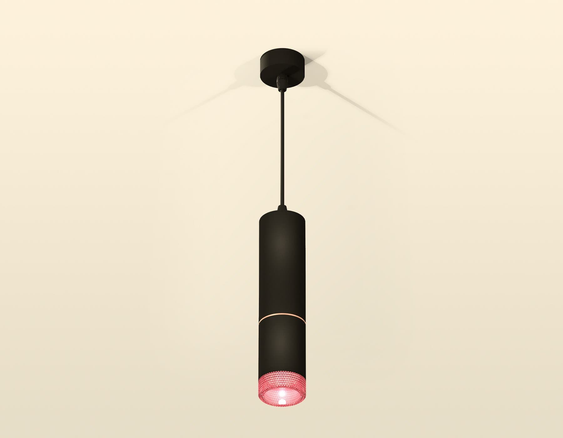 Ambrella Комплект подвесного светильника с композитным хрусталем XP6313030 SBK/PI черный песок/розовый MR16 GU5.3 (A2302, C6343, A2063, C6313, N6152) — миниатюра 2