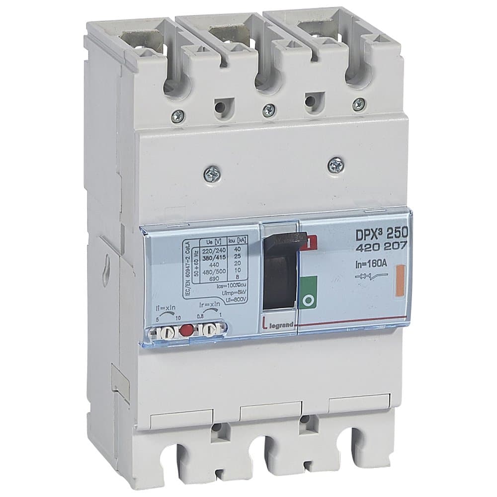Legrand DPX3 250 Автоматический выключатель 3P 160А 25kA 420207 — миниатюра 1