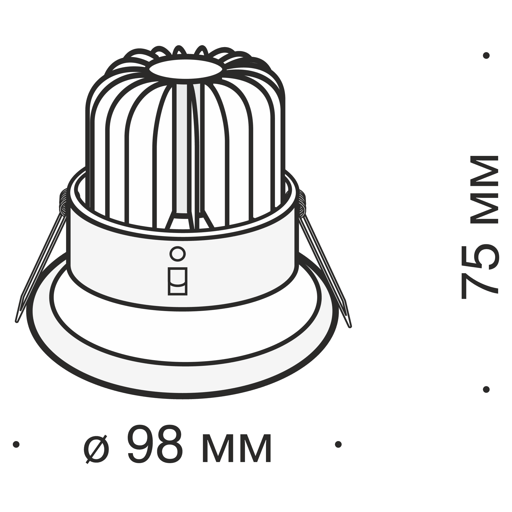 Maytoni Technical Zoom Черный Встраиваемый светильник LED 12W 950Лм DL031-2-L12B — миниатюра 4