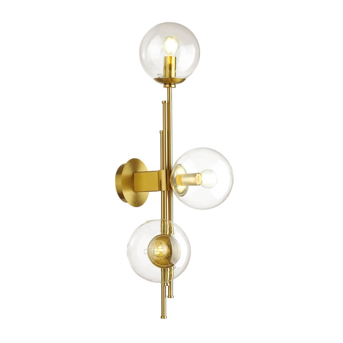 Odeon Light 4799/3W PENDANT ODL21 293 бронзовый/прозрачный Бра с выкл. E14 3*60W BRAZERI — миниатюра 1