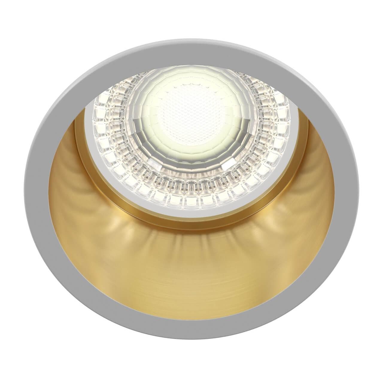 Maytoni Downlight Reif Белый с Золотом Встраиваемый светильник DL049-01WG — миниатюра 6