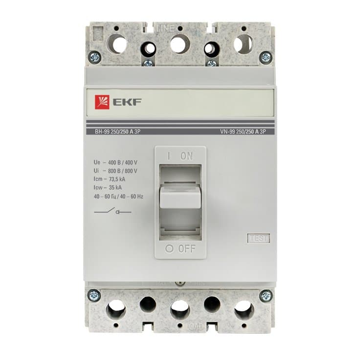 EKF PROxima Выключатель нагрузки ВН-99 250/250А 3P — миниатюра 3
