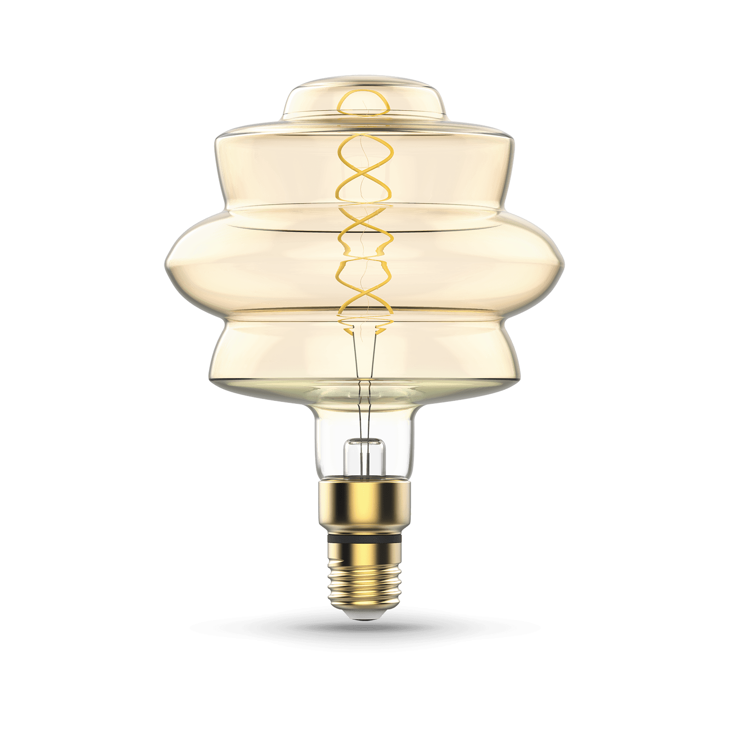Gauss Лампа Filament BD180 8W 560lm 2400К Е27 golden flexible LED 161802008 — миниатюра 5