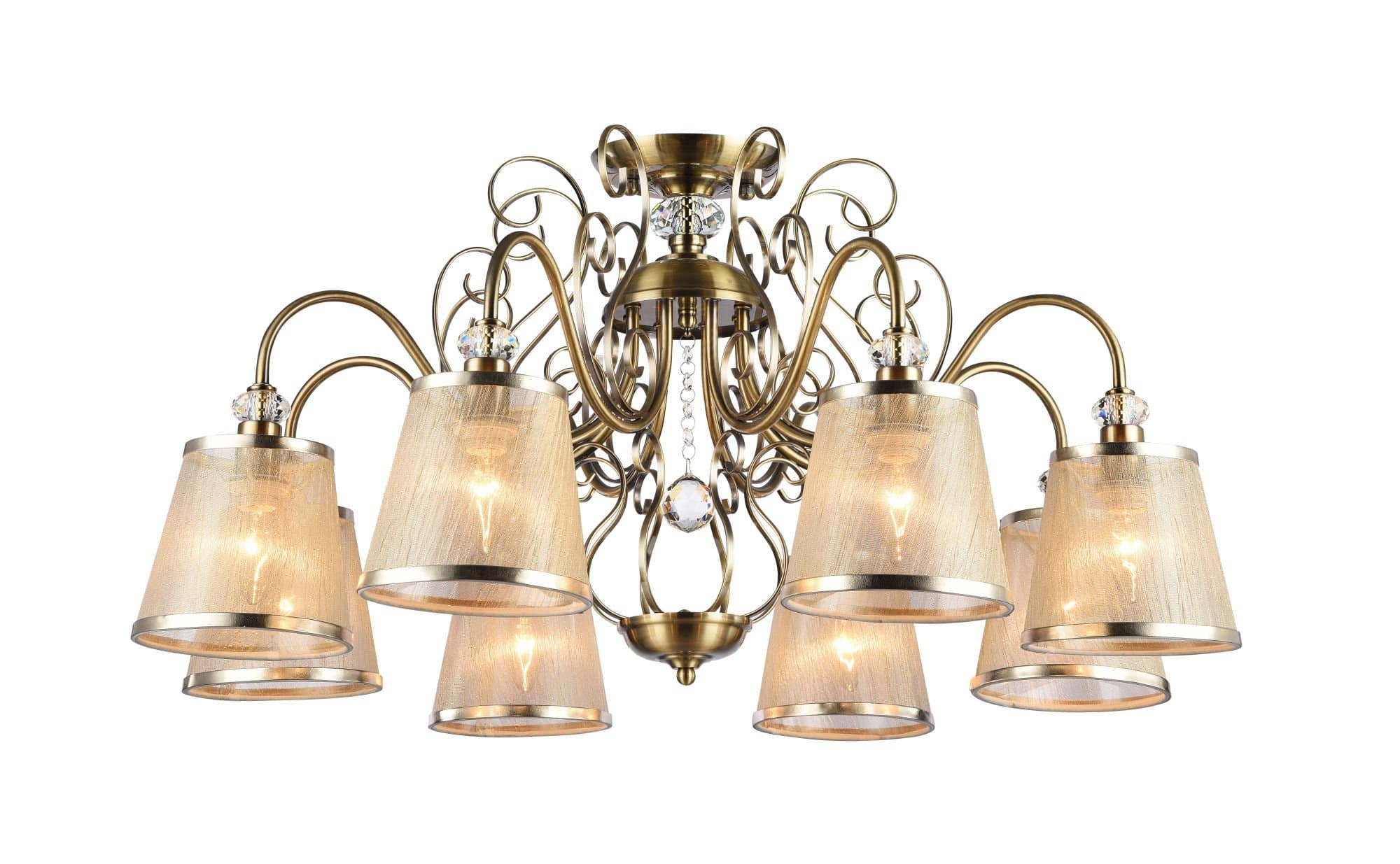 Freya Classic Driana Бронза Антик Потолочный светильник E14 40W FR2405-PL-08-BZ — миниатюра 3