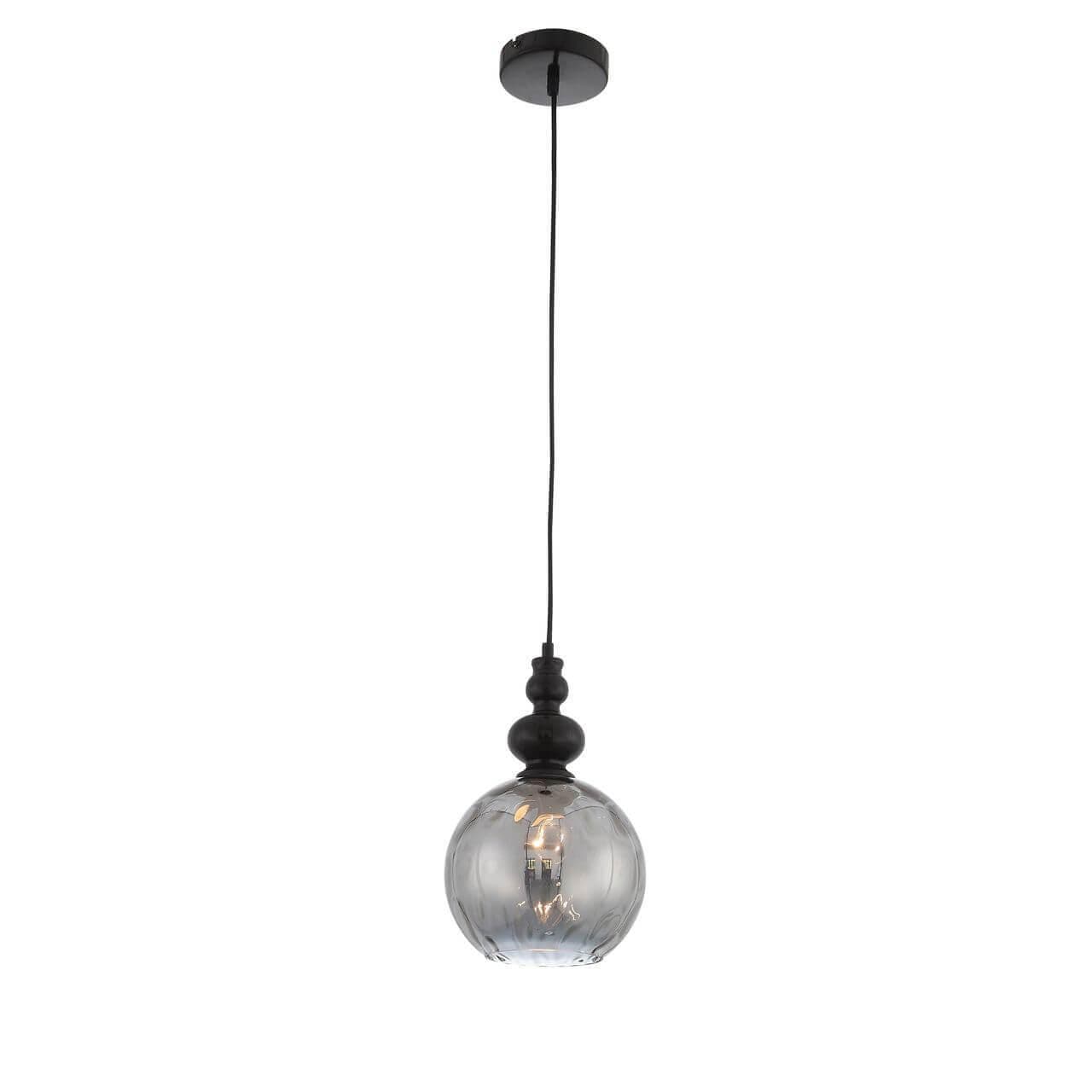 ST LUCE SL374.413.01 Подвес  Черный/Дымчатый E27 1*40W — миниатюра 1