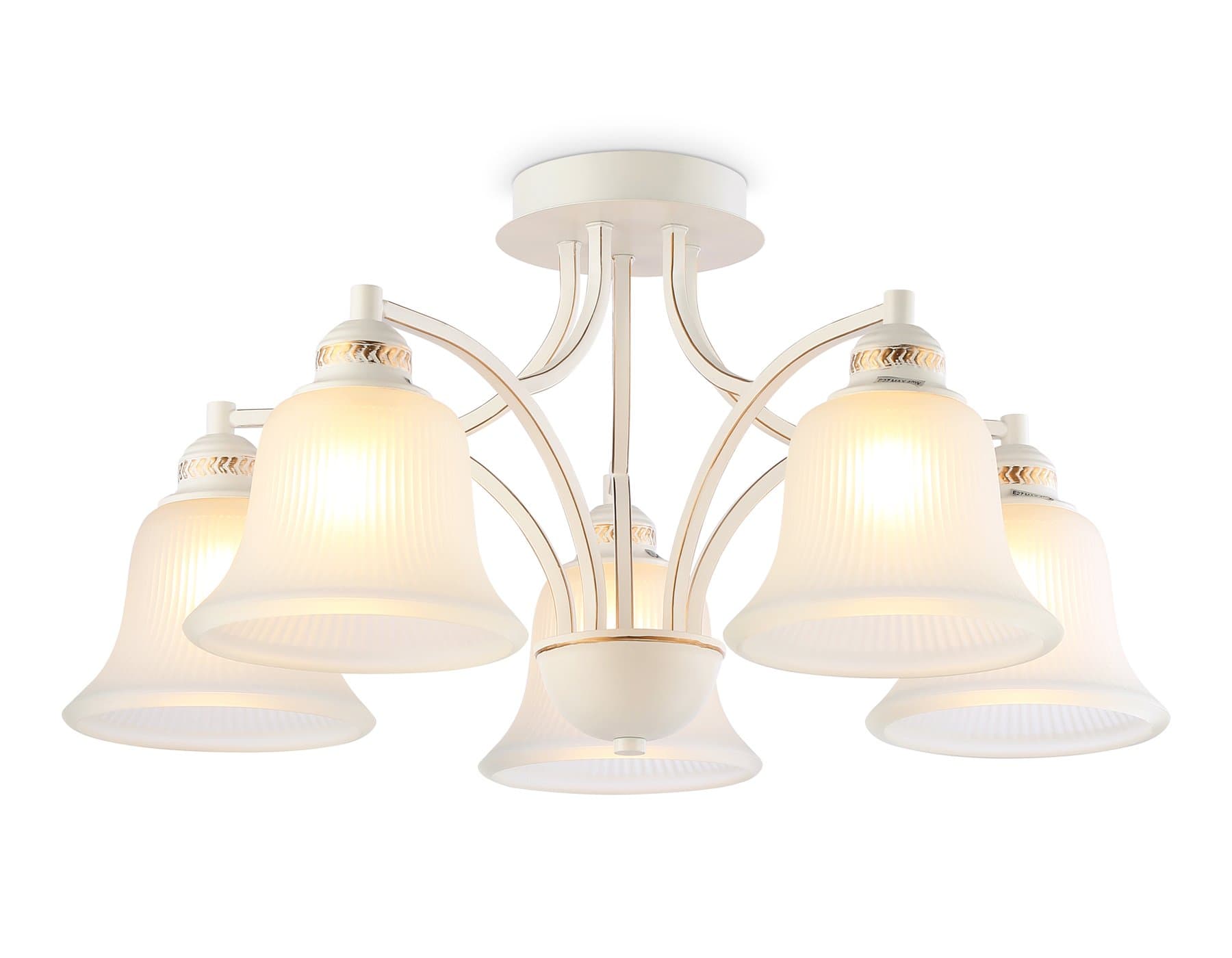 Ambrella Потолочная люстра TR3050/5 WH/GD/FR белый/золото/белый матовый E27/5 max 40W D630*320