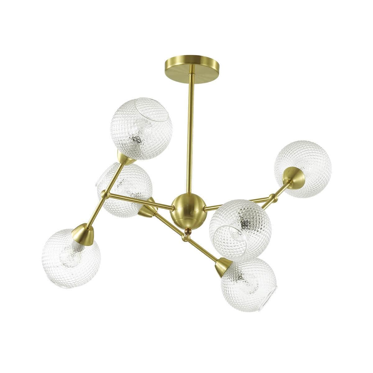 Lumion 3752/6C LN19 048 матовое золото Люстра на штанге E14 6*40W 220V EVERLY — миниатюра 2