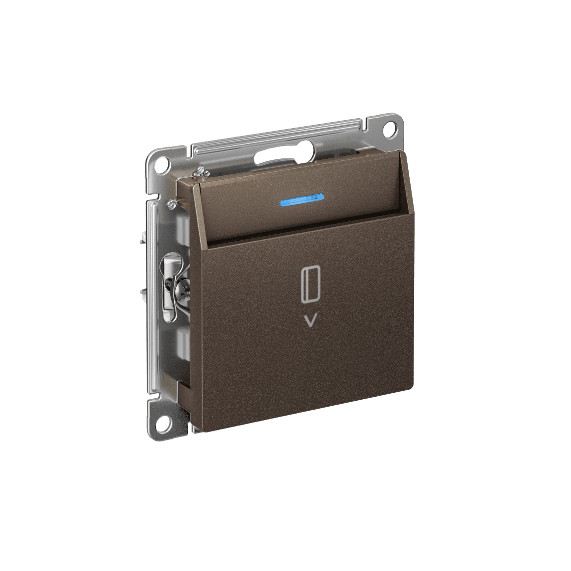 Systeme Electric AtlasDesign Мокко Выключатель карточный с подсветкой, 10А, без задержки отключения, механизм — миниатюра 2