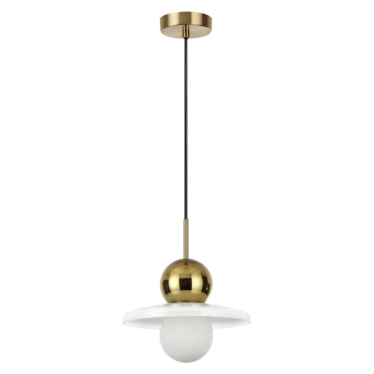 Odeon Light 5014/1B MODERN ODL23 295 золотой/белый/белый матовый металл/стекло Подвес G9 LED 5W HATTY — миниатюра 1