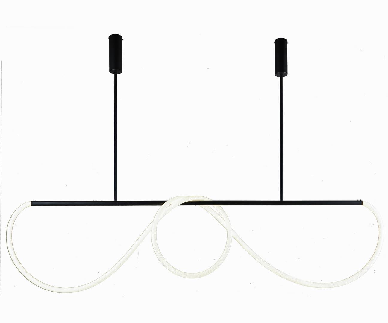 Kink Light 08041K-150,19(4000K) Подвес диммируемый Далия черный L150 h100 Led 90W (4000K) с пультом ДУ