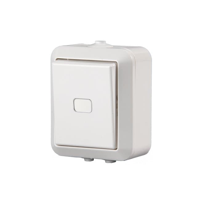 ABB Jussi Кнопка 1-клавишная с нормально-открытым контактом, 10А/250В, белый, IP44 2TKA000238G1