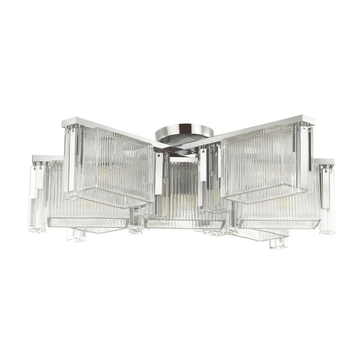 Odeon Light 4871/7C HALL ODL_EX22 57 хром/прозрачный/стекло Люстра потолочная E14 7*40W GATSBY — миниатюра 1