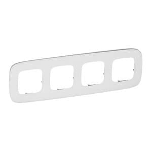 Legrand Valena ALLURE Белое стекло Рамка 4-ая 755544 — миниатюра 2