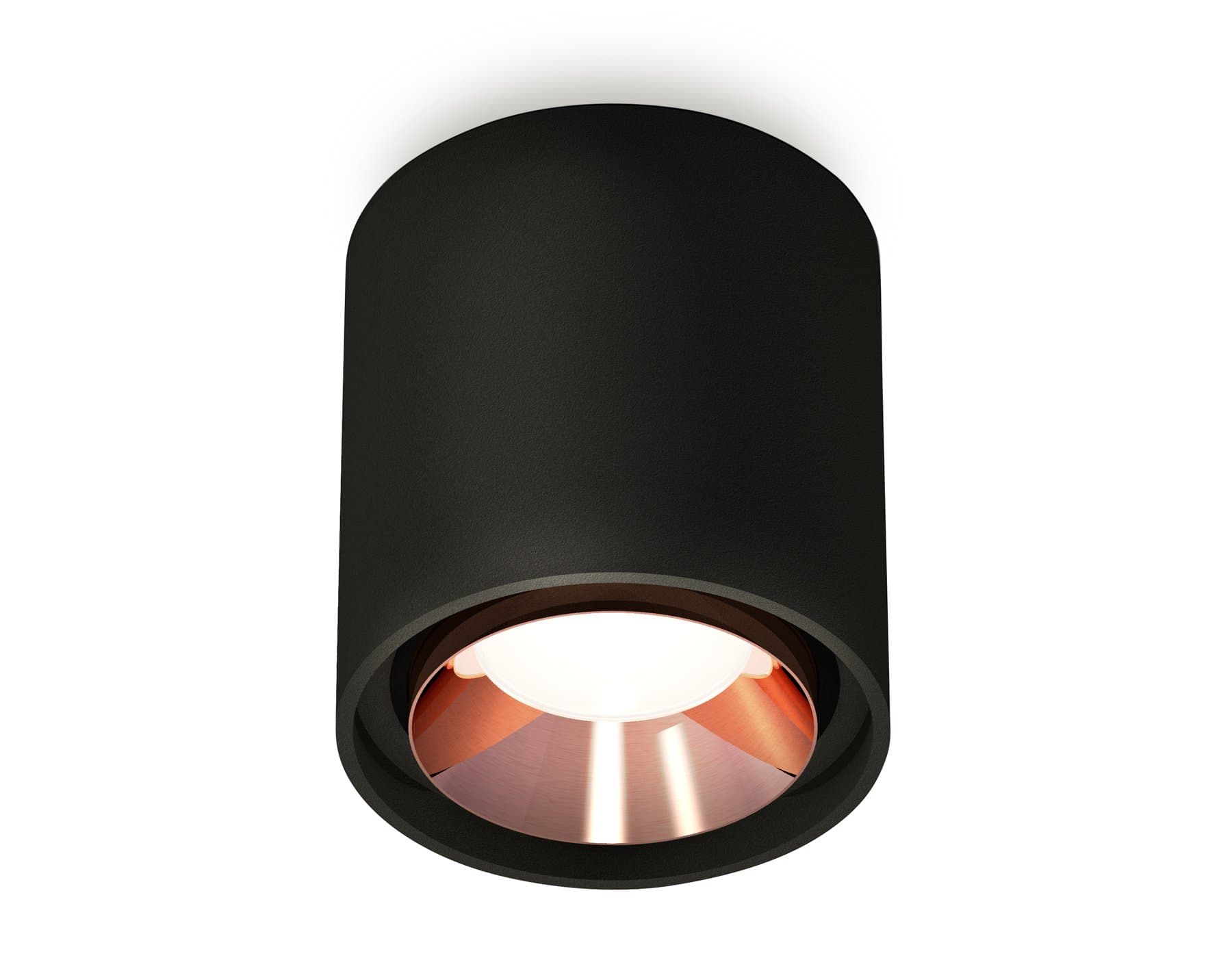 Ambrella Комплект накладного светильника XS7723005 SBK/PPG черный песок/золото розовое полированное MR16 GU5.3 (C7723, N7035) — миниатюра 1