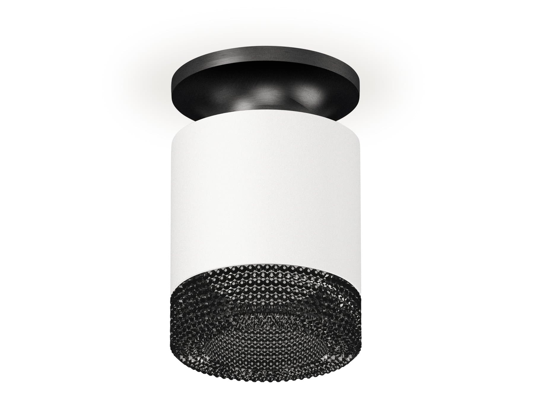 Ambrella Комплект накладного светильника XS7401084 SWH/PBK/BK белый песок/черный полированный/тонированный MR16 GU5.3 (N7926, C7401, N7192) — миниатюра 1