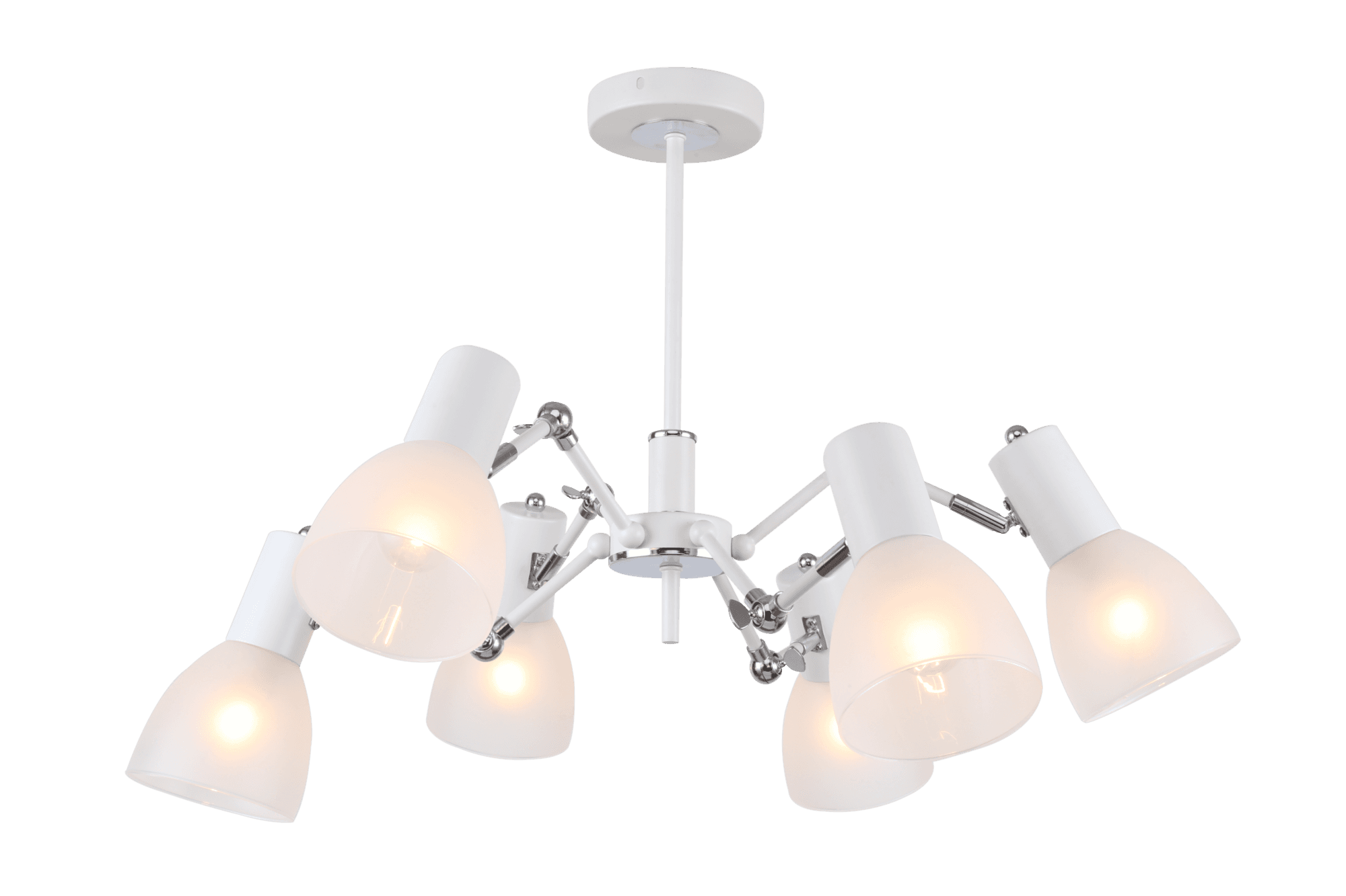 Freya Modern Avery Белый и Хром Люстра FR5080PL-06W — миниатюра 5