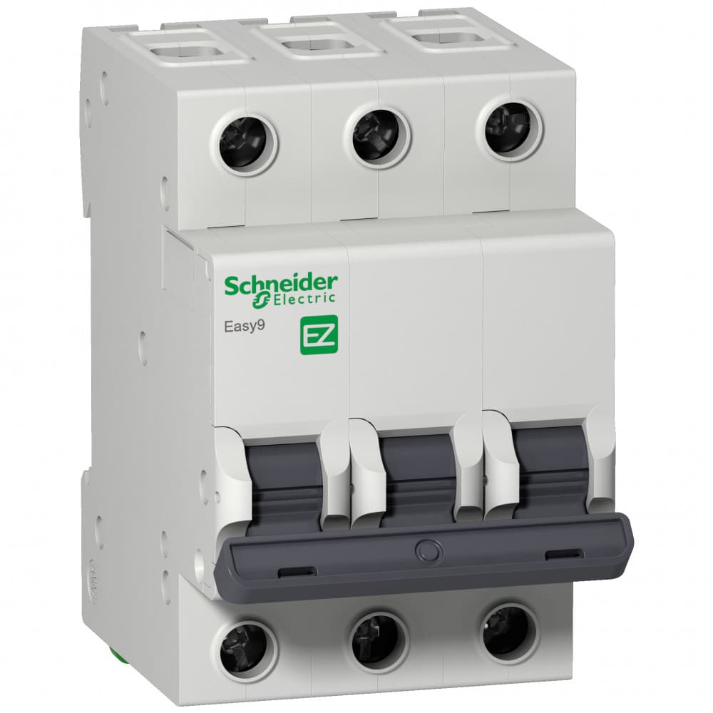 SE EASY 9 Автоматический выключатель 3P 63A (C) 6кА =S= EZ9F56363