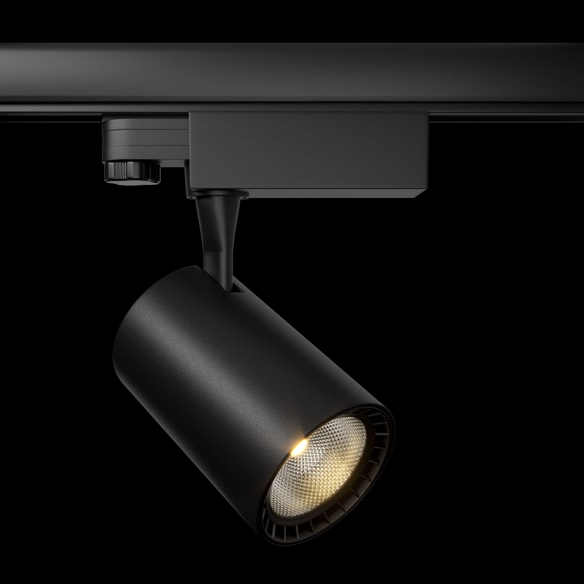 Maytoni 3 phase track system Черный Светильник трековый TR029-3-10W4K-B — миниатюра 4