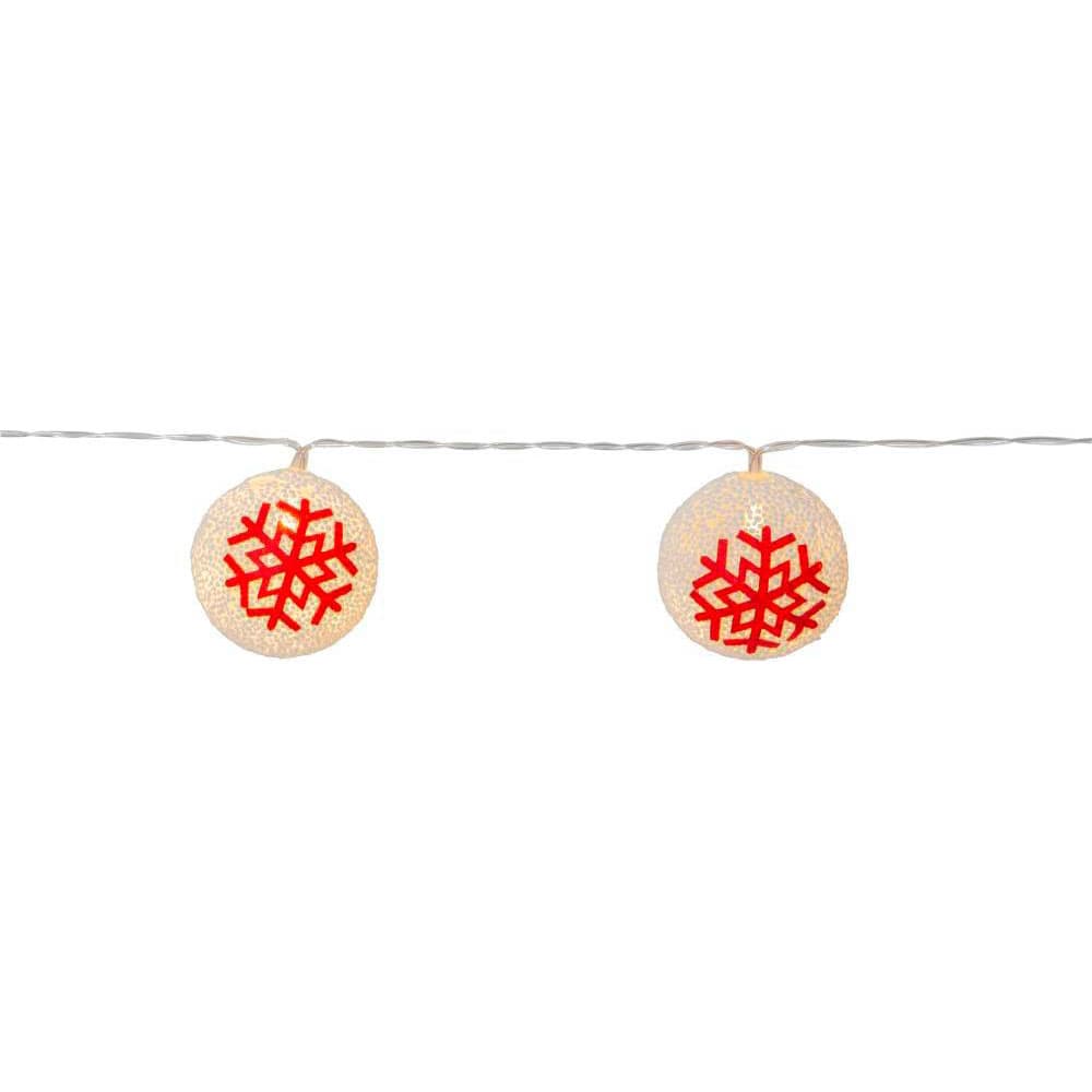 Eglo 729-16 Гирлянда ORNAMENT, 10X0,062W(LED), 4,5V, L1,35 м, пластик, белый, красный, 3xАА (не в комплек