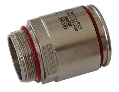 DKC Взрывозащищенная Ex e муфта труба-коробка. DT 32 мм. M32x1,5.Никелированная латунь. IP66/67