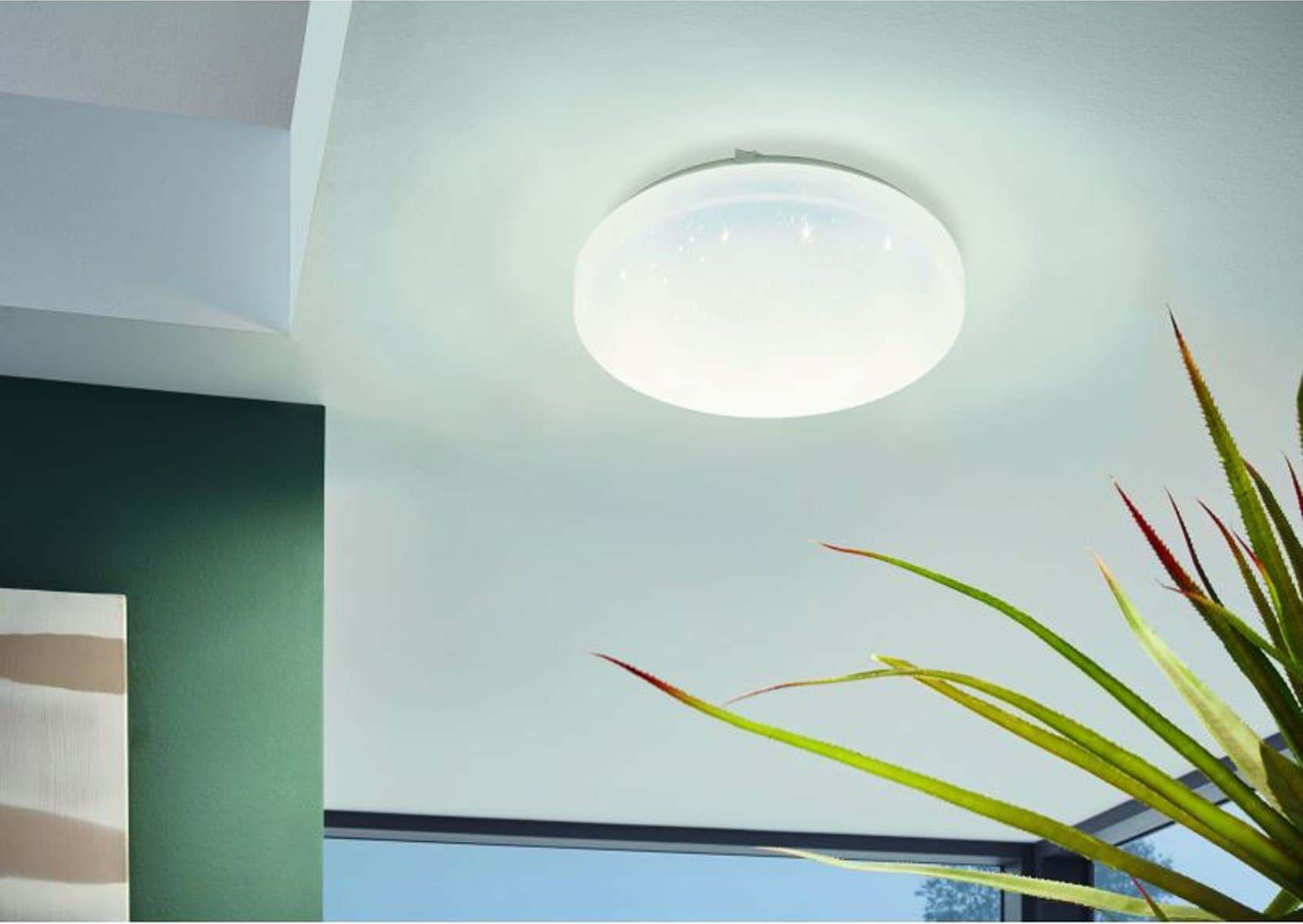 Eglo 97877 Cветодиодный настенно-потолочный светильник FRANIA-S, 11,5W (LED), 1350lm, 280, H70, cталь, белый — миниатюра 2