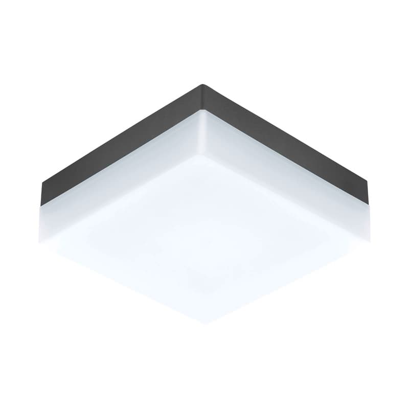Eglo Светильник LED уличный настенно-потолочный SONELLA, 8,2W (LED), 215х215, пластик, черный 94872