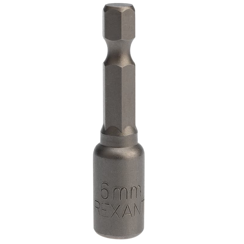 Ключ-насадка 6х48 мм, 1/4" магнитная (упак. 20 шт.) Rexant 92-0400