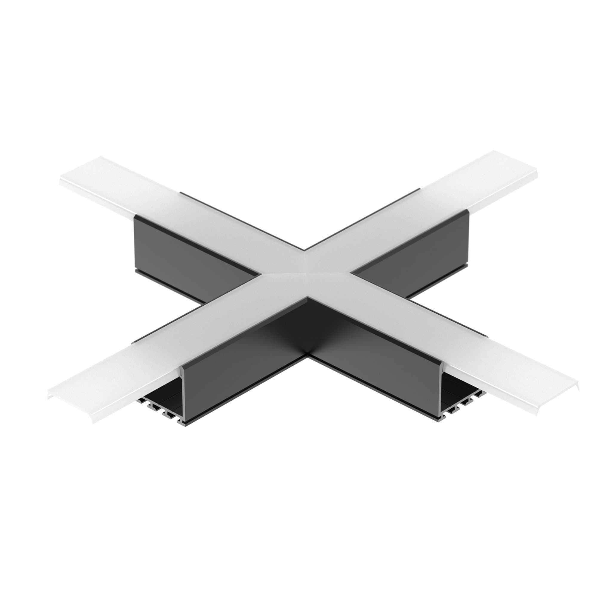 Arlight Крестовина PLS-LOCK-H25-Х90 BLACK (с экраном MAT-L) (Металл) 031269 — миниатюра 1