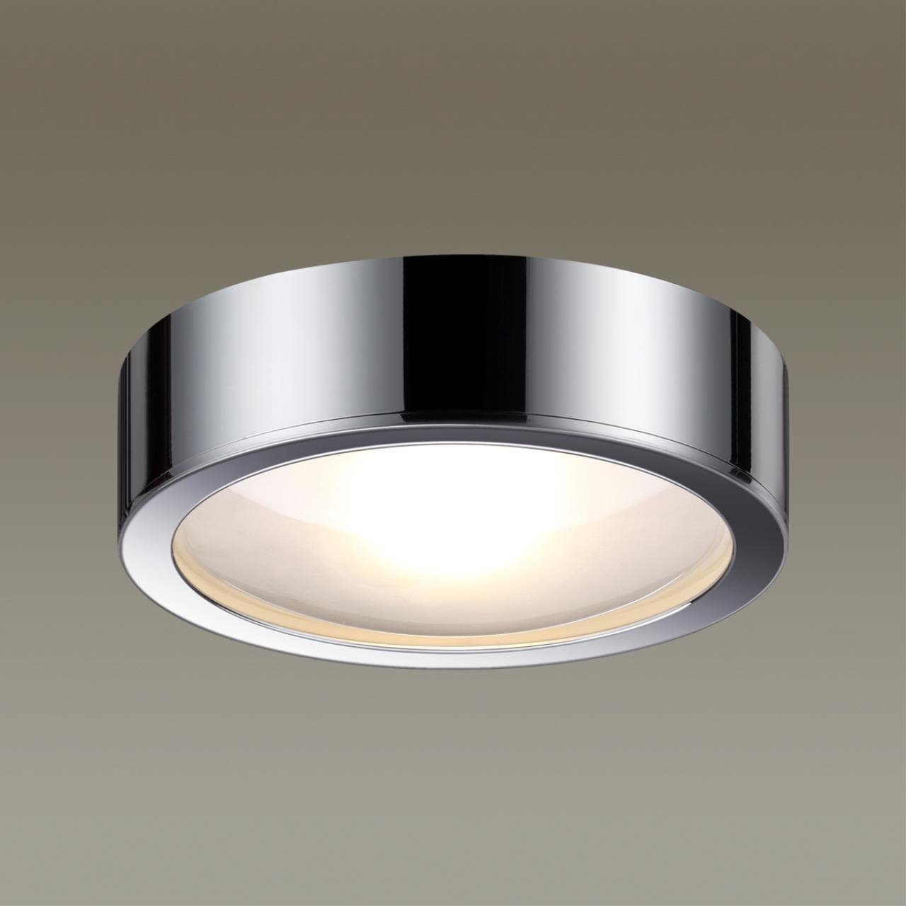Odeon Light 4343/7CL HIGHTECH хром/металл Потолочный светильник IP20 COB LED  7W 424Лм 3000K IP20  REUS — миниатюра 4