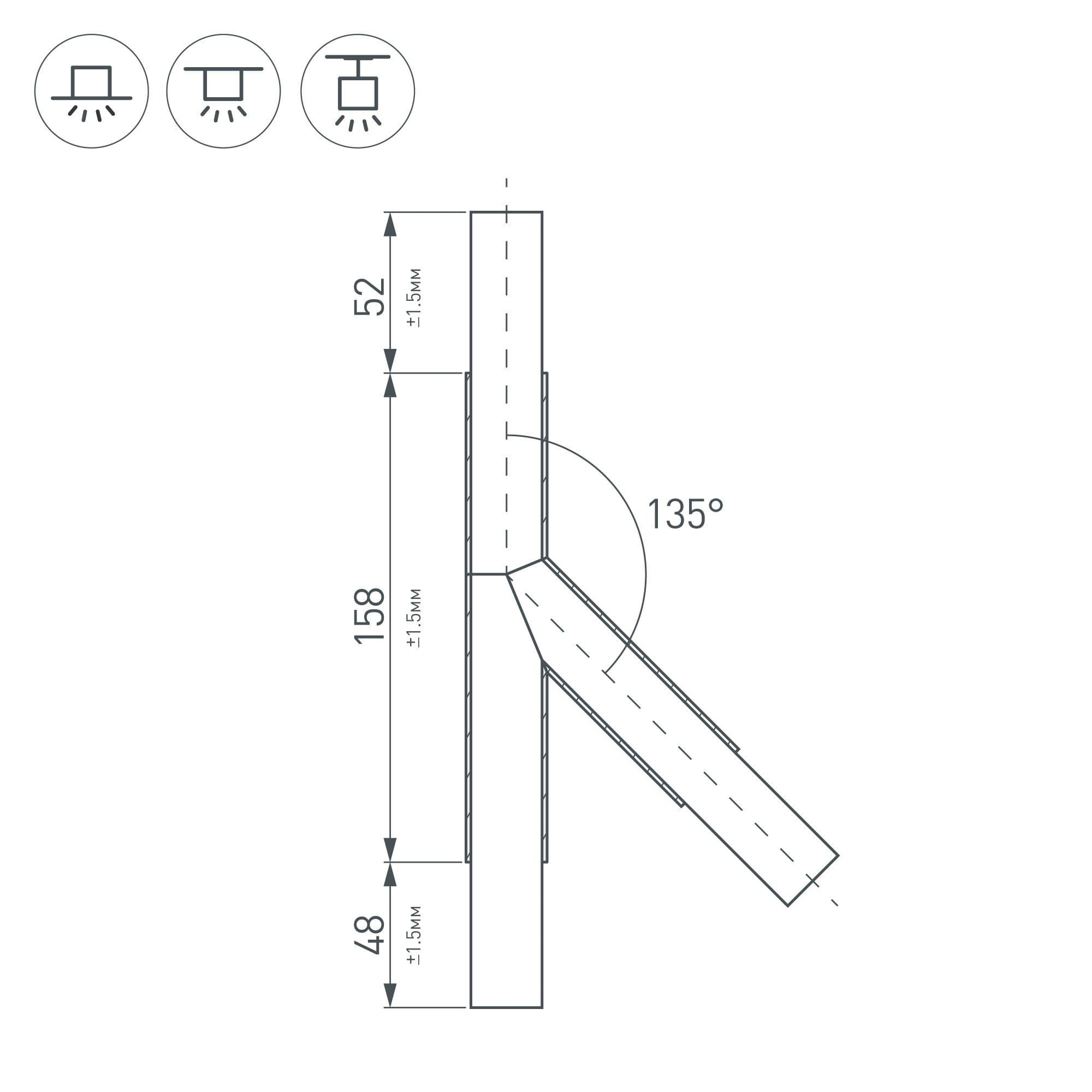 Arlight Тройник PLS-LOCK-H25-T135L левый (с экраном MAT-L) (Металл) 026241 — миниатюра 2