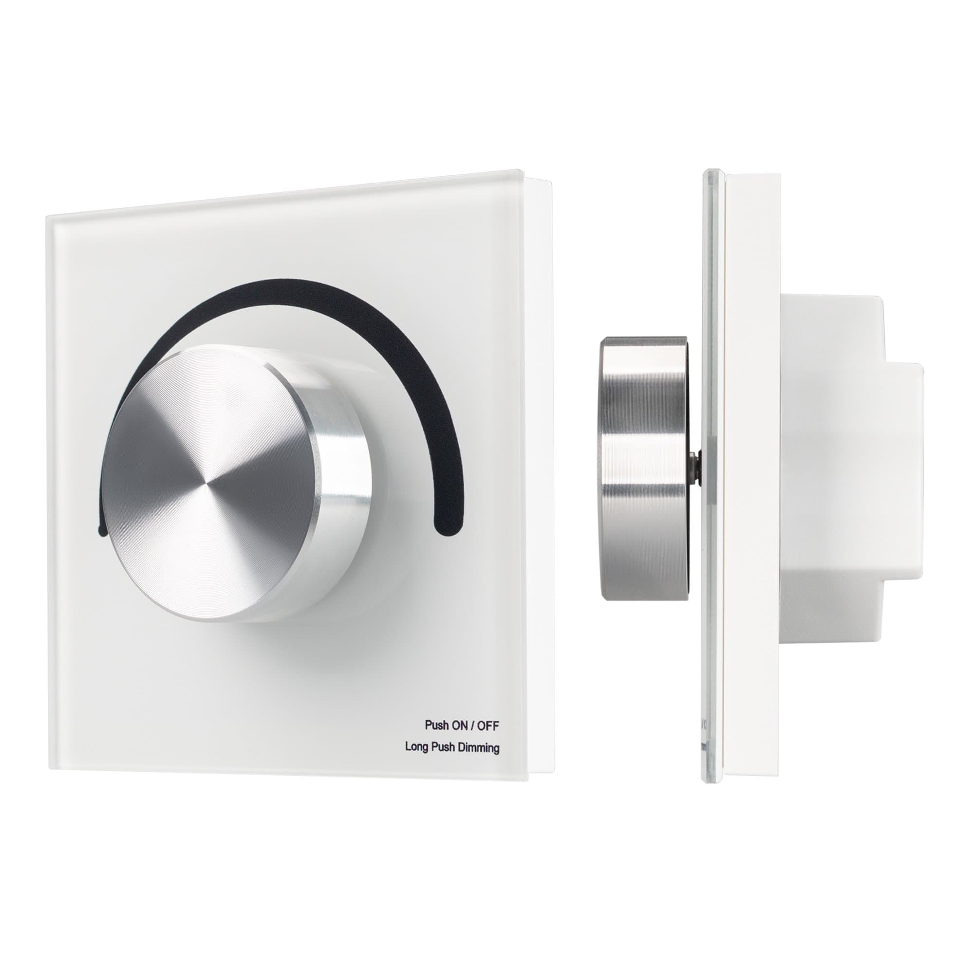 Arlight Панель SMART-P1-DIM-G-IN White (3V, Rotary, 2.4G) (IP20 Пластик, 5 лет) 033752