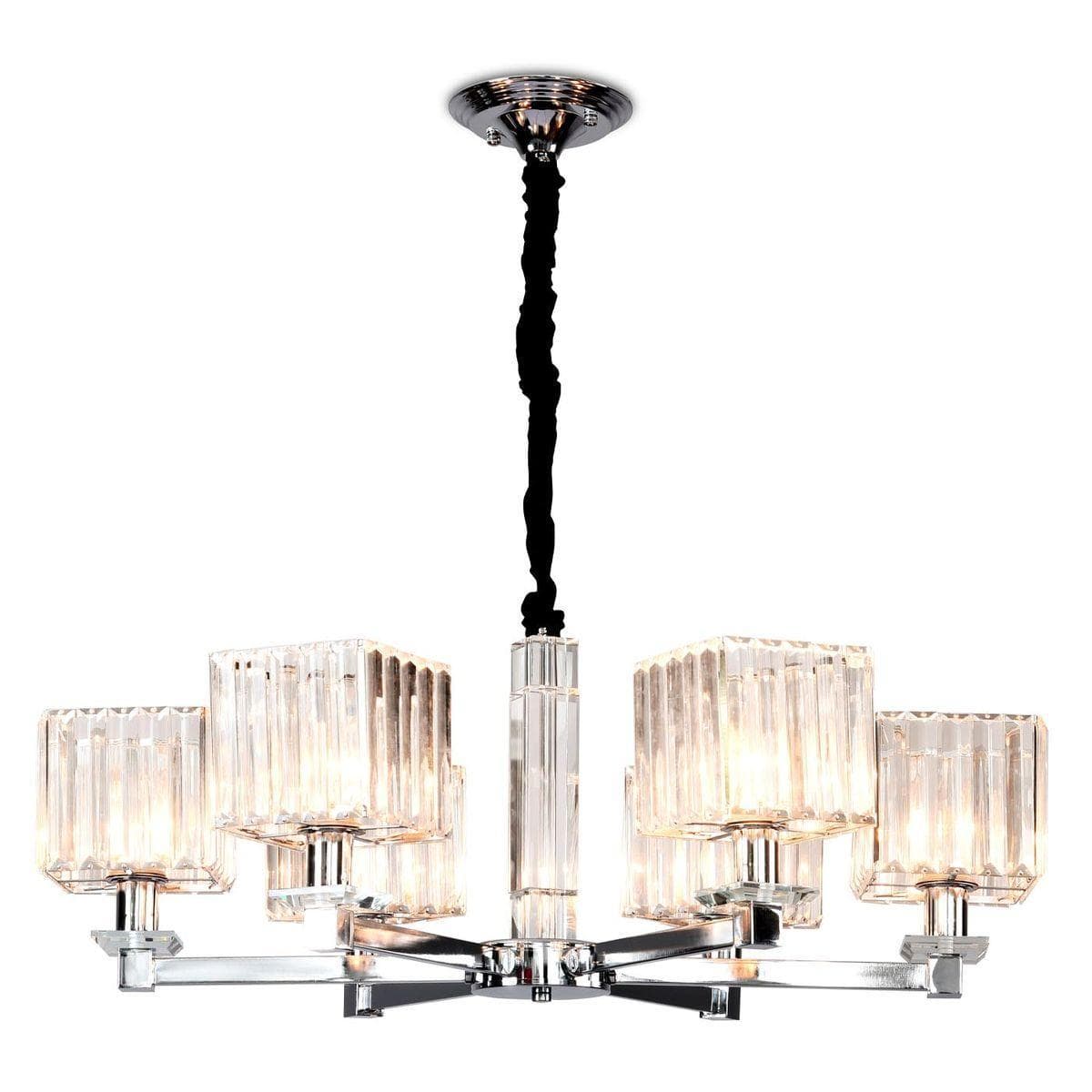 Ambrella Подвесная люстра с хрусталем TR4522/6 CH/CL хром/прозрачный E14/6 max 40W D710*660 — миниатюра 1