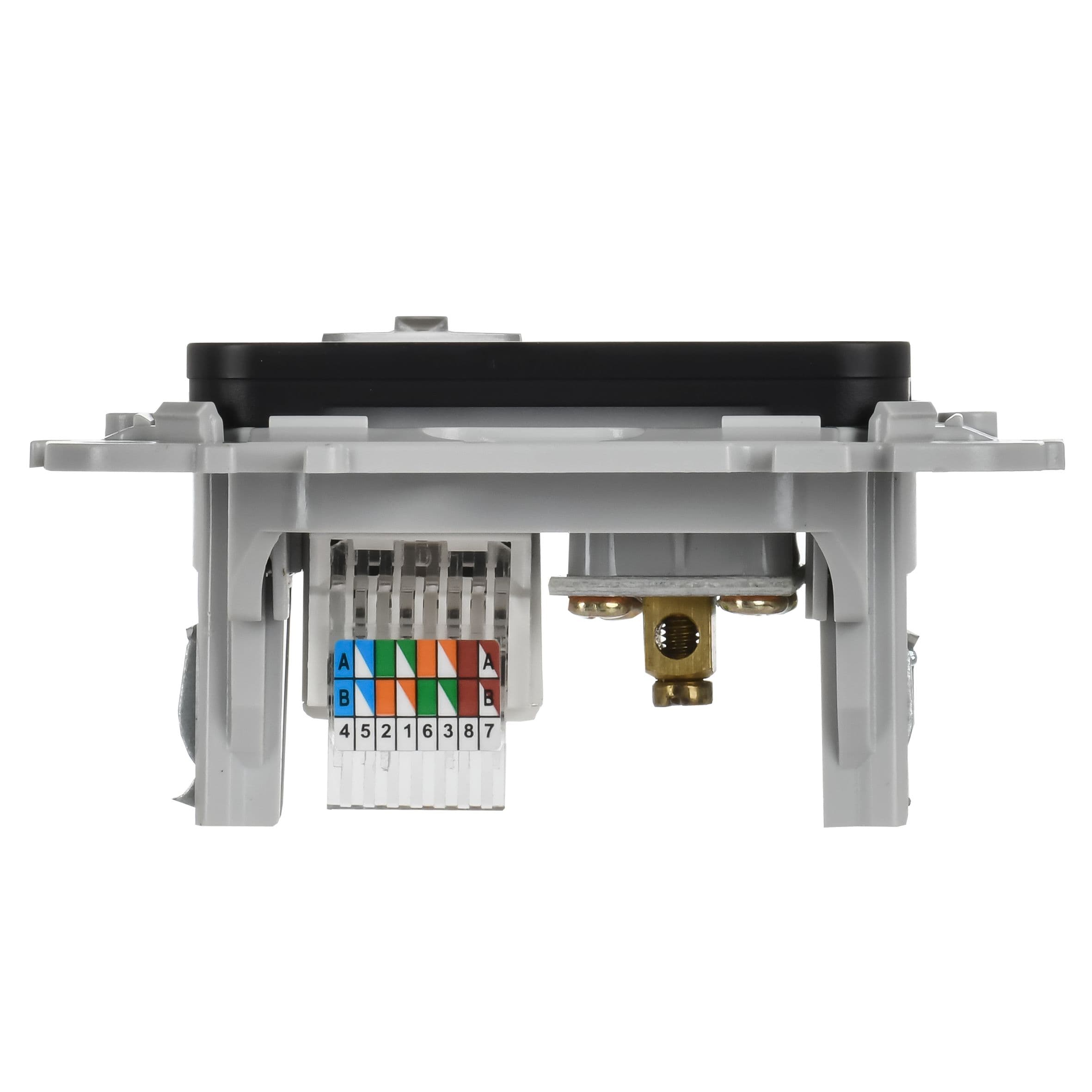 IEK FLITE Черный Розетка 2-местная RJ45/TV категория 5Е UTP — миниатюра 4