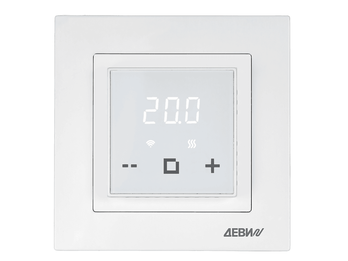 Devi Терморегулятор Classy c Wi-Fi, с датчиком пола, белый, 16А 140F1064R