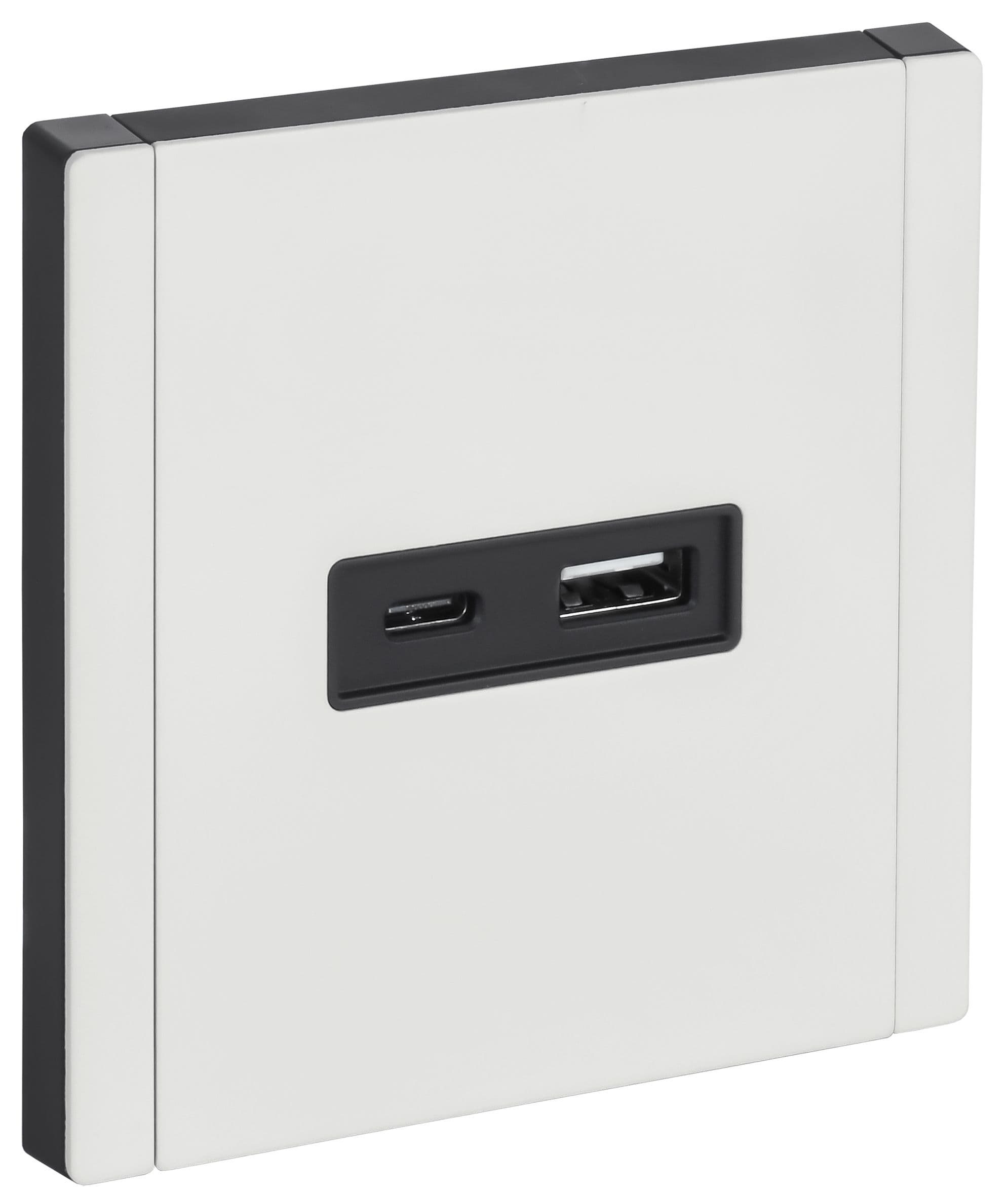 IEK FORTE&PIANO Металл Белый Розетка USB A+C 18Вт FP251M — миниатюра 1