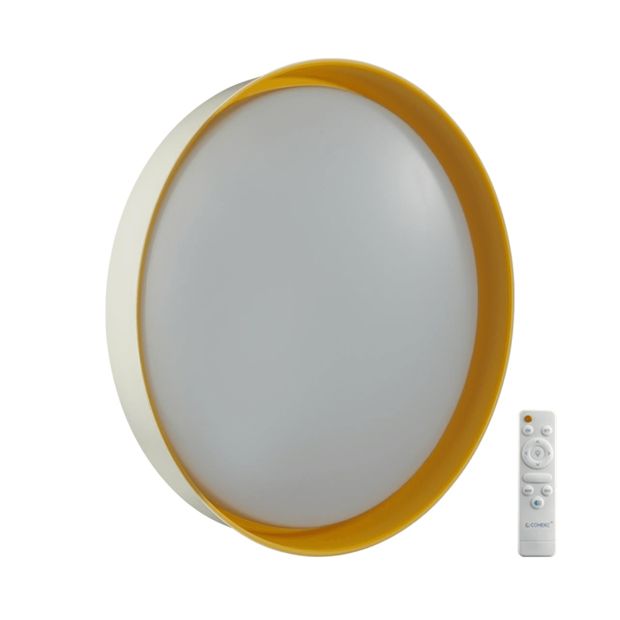 Sonex 7711/EL COLOR SN 102 Светильник пластик/желтый LED 70Вт 3000-6000К D500 IP43 пульт ДУ TUNA YELLOW