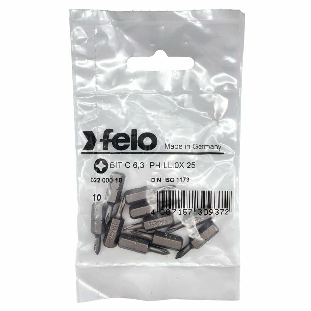 Felo Бита крестовая серия Industrial PH 0X25, 10 шт 02200010 — миниатюра 2