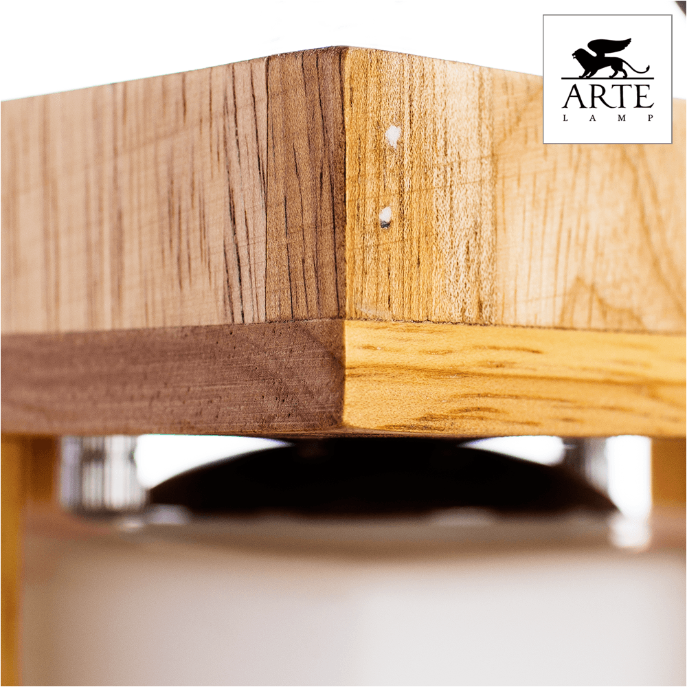 Arte Lamp Woods Бежевый/Белый Светильник потолочный 1x60W 1xE27 A8252PL-1BR — миниатюра 3