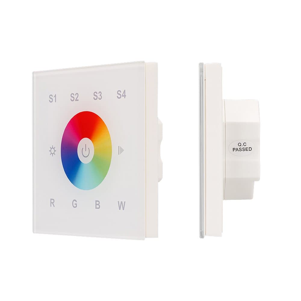 Arlight Панель Sens SR-2820B-AC-RF-IN White (220V,RGBW,1 зона) (IP20 Пластик, 3 года) 021038