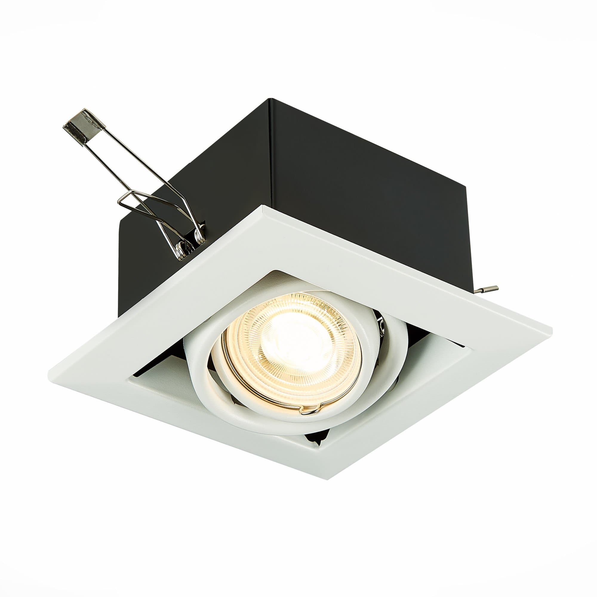 ST Luce ST250.558.01 Св-к встр. Черный, Белый GU10 1*50W IP20 L126xW126xH70 220V Без ламп